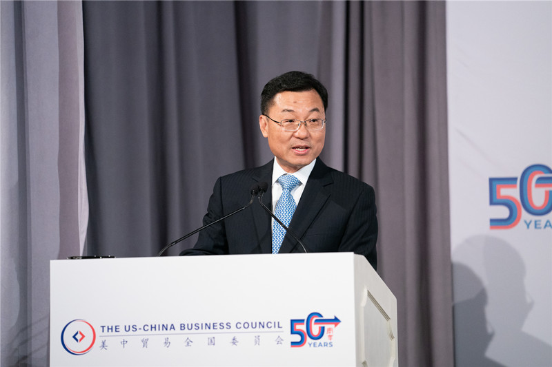 2023年6月7日，中国驻美国大使谢锋应邀出席美中贸易全国委员会为其履新举行的欢迎活动并发表主旨演讲。