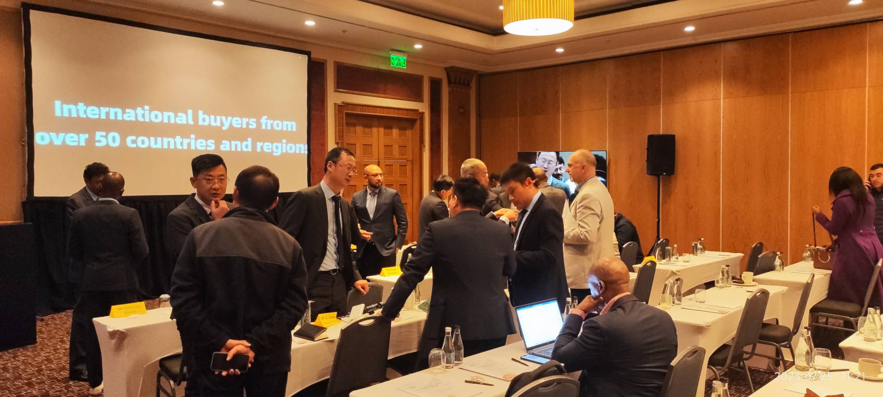 中南企业现场交流.图片来源:贸促会